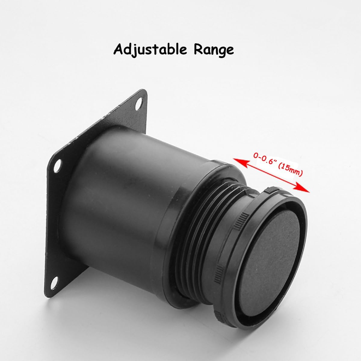 BOSIDETOOL Patas redondas de acero inoxidable de 4 pulgadas, patas redondas para gabinete, paquete de 4 patas para muebles para cocina, mesa,