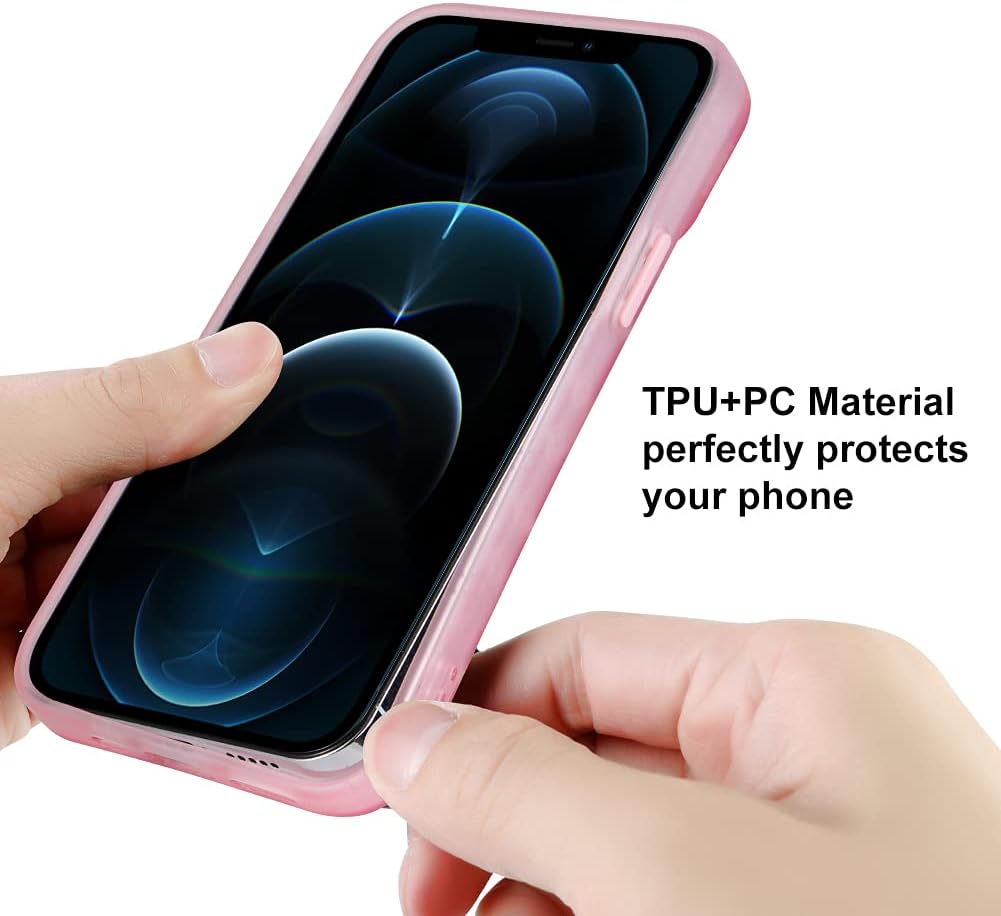 MZELQ – Funda compatible con iPhone 12 Pro, funda para iPhone 12 Pro de suave poliuretano termoplástico con bonito diseño de fresas rojas para niñas