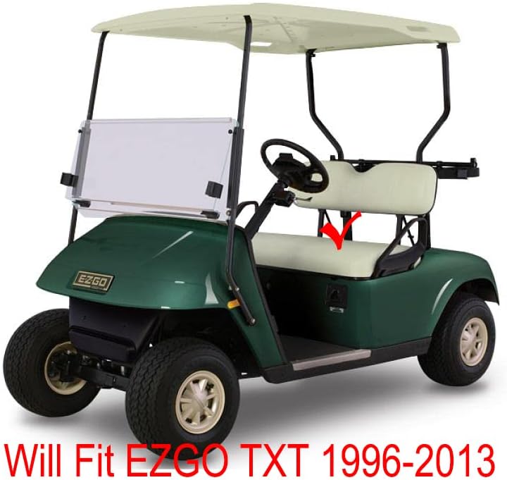 Huskey Parts Company Juego de cojines de asiento delantero para carrito de golf, color bronceado para EZGO Medalist, TXT 1994-2013 carrito de golf,