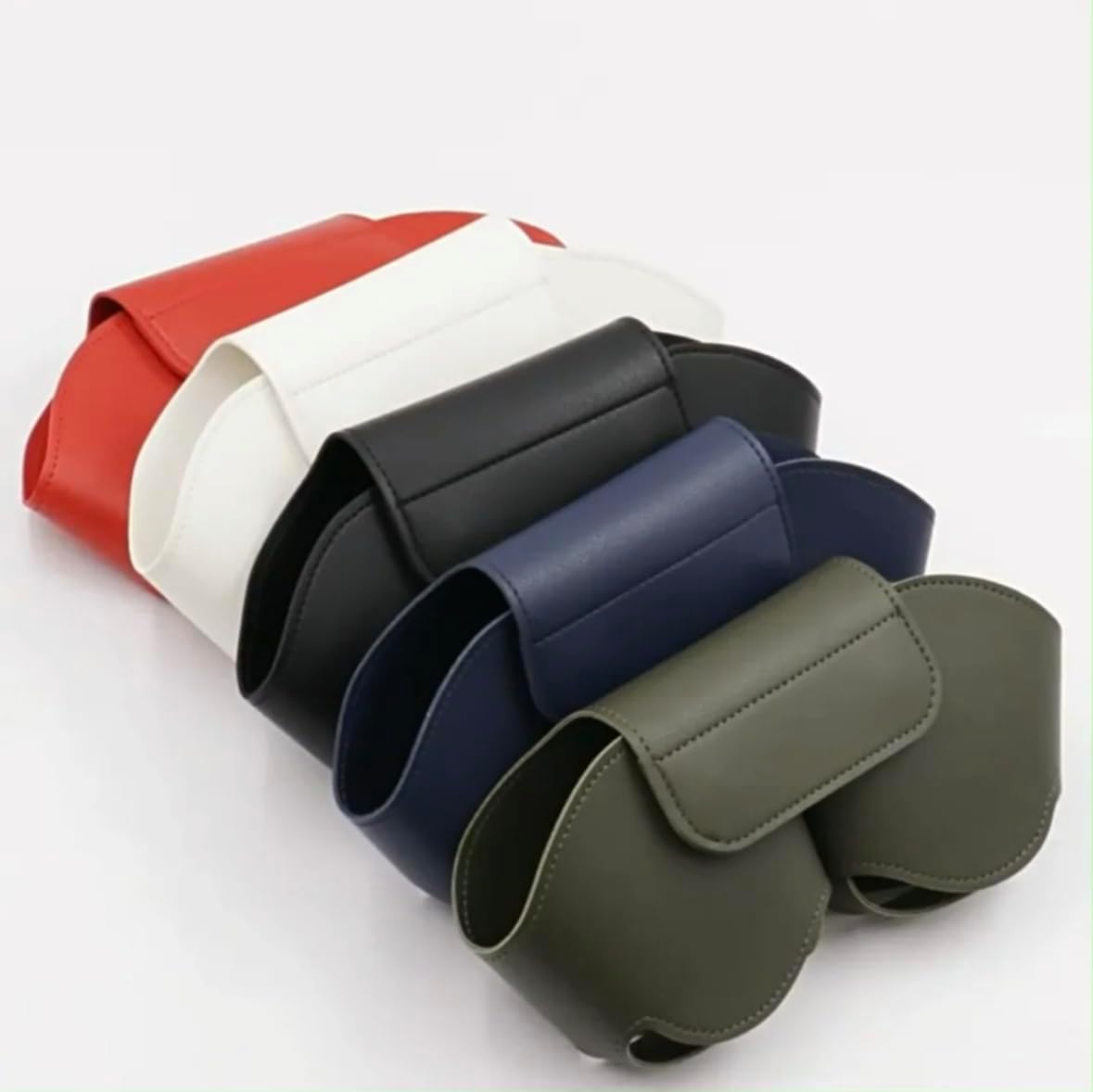 Funda para AirPod Max, funda de viaje portátil en piel vegana duradera, color azul