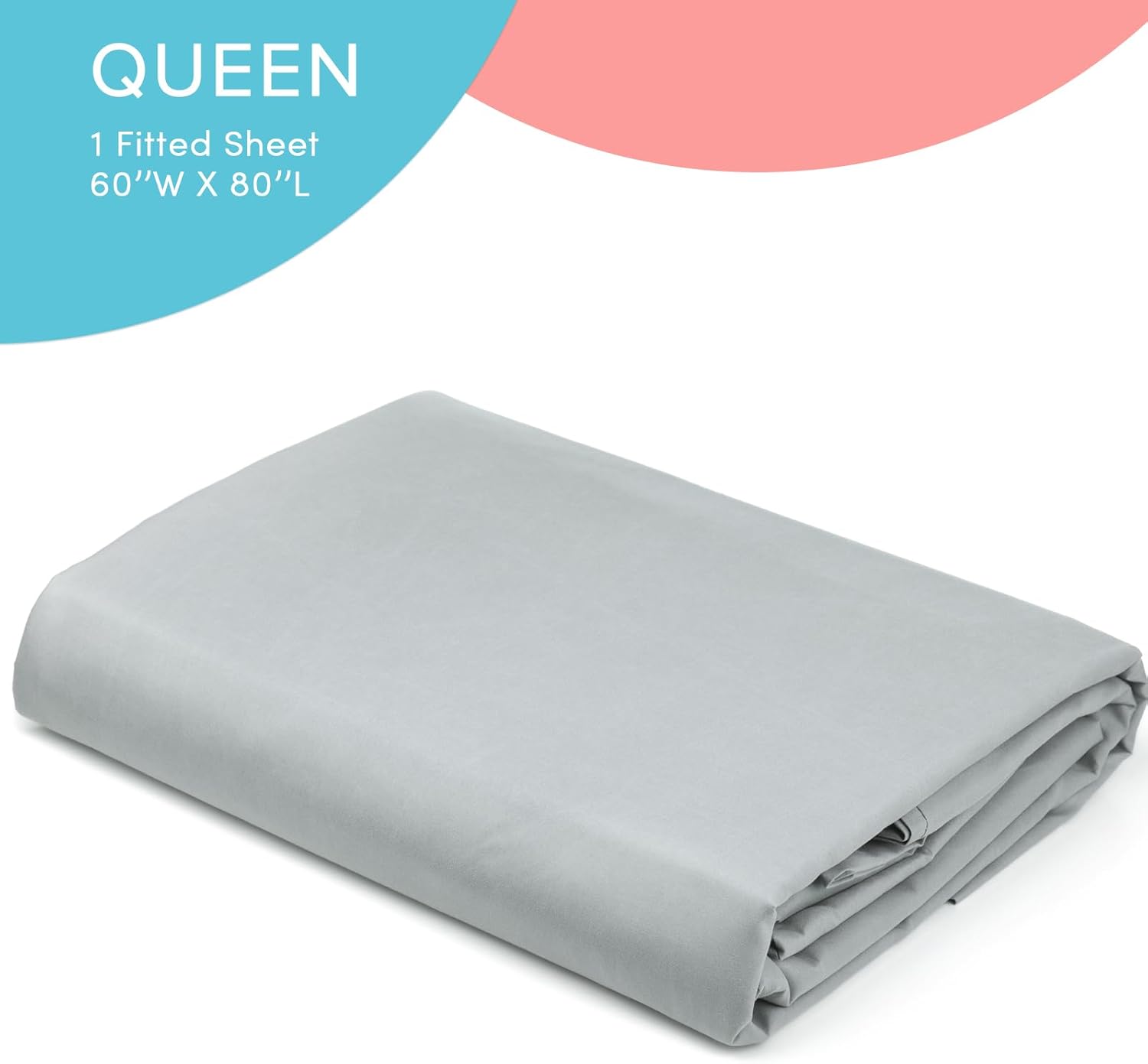 Comfort Spaces – Sábana bajera Coolmax supersuave y resistente a la decoloración que absorbe la humedad con elásticos alrededor que se adapta a