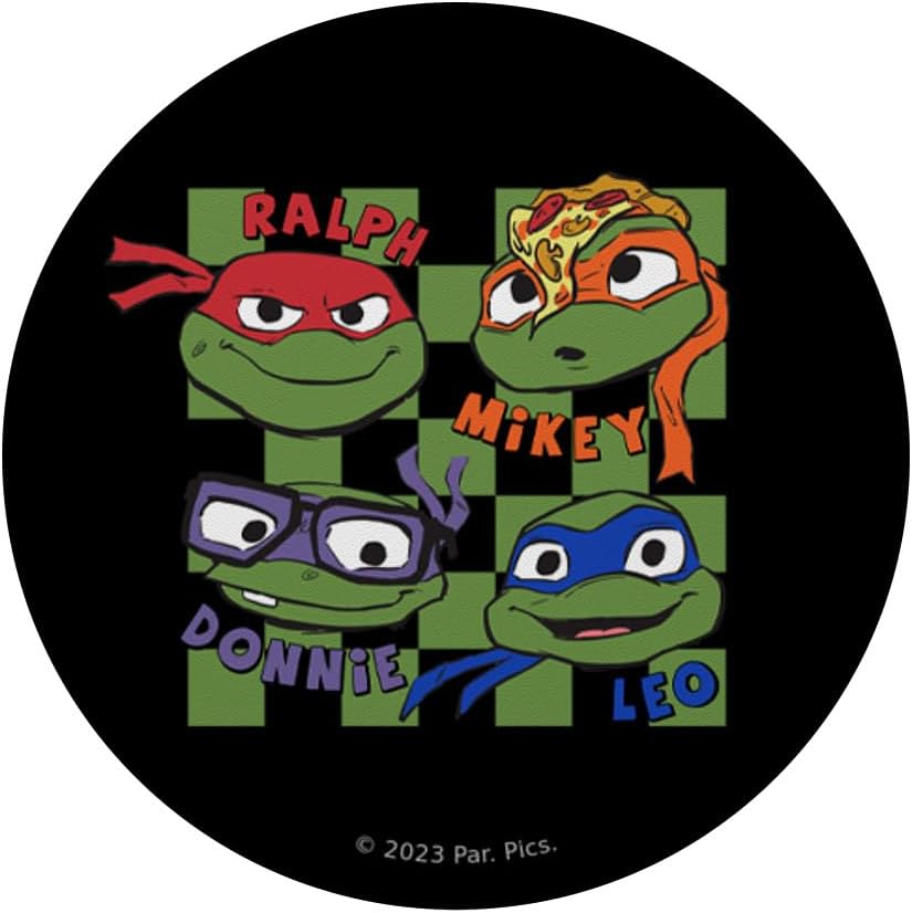 Teenage Mutant Ninja Turtles Cabezas de tortuga mutantes de caos PopSockets intercambiables PopGrip