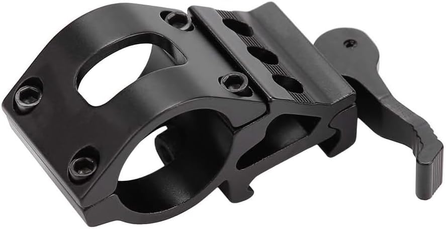 OutDoorBom Óptica linterna táctica Offset Picatinny Quick DetachRelease Mount para SurefireLáserLinternas