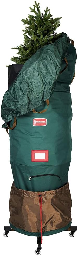 Bolsa de almacenamiento vertical para árboles bolsa de almacenamiento para árbol de Navidad de 9 pies, sostiene árboles artificiales de hasta 9 pies