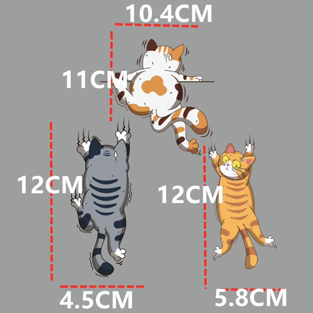 Calcomanía de dibujos animados de gato lindo para automóvil, calcomanía de perro de dibujos animados, calcomanía de vinilo para coche, calcomanías