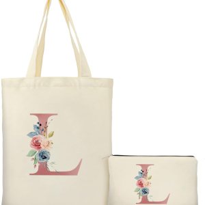 Binggemen Bolsa, Blanco, Letra L Binggemen Bolsa, Blanco, Letra L