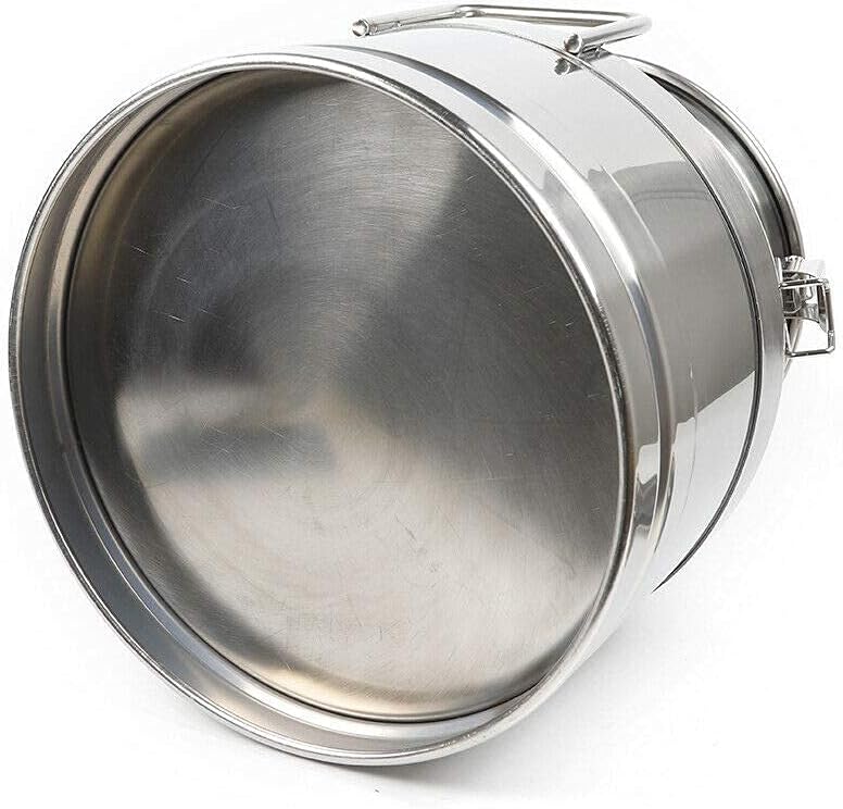 20L 5.25 galones de acero inoxidable lata de leche, jarra de leche cubo de vino cubo botella contenedor líquido almacenamiento Wtapa sellada de