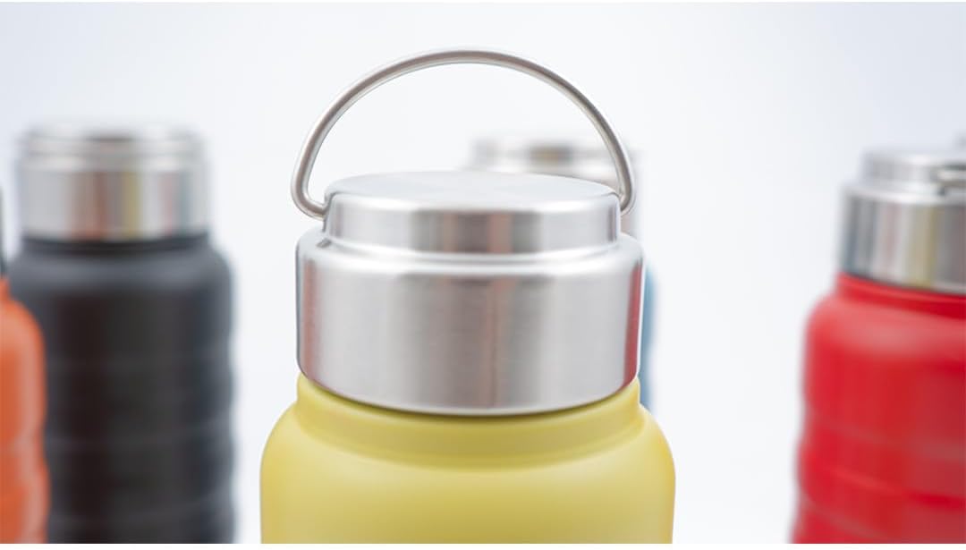 Termo de cocina frío caliente, botella de 14 onzas, cuerpo de acero pintado de doble capa inoxidable e irrompible, café, bebidas frescas, sin BPA,