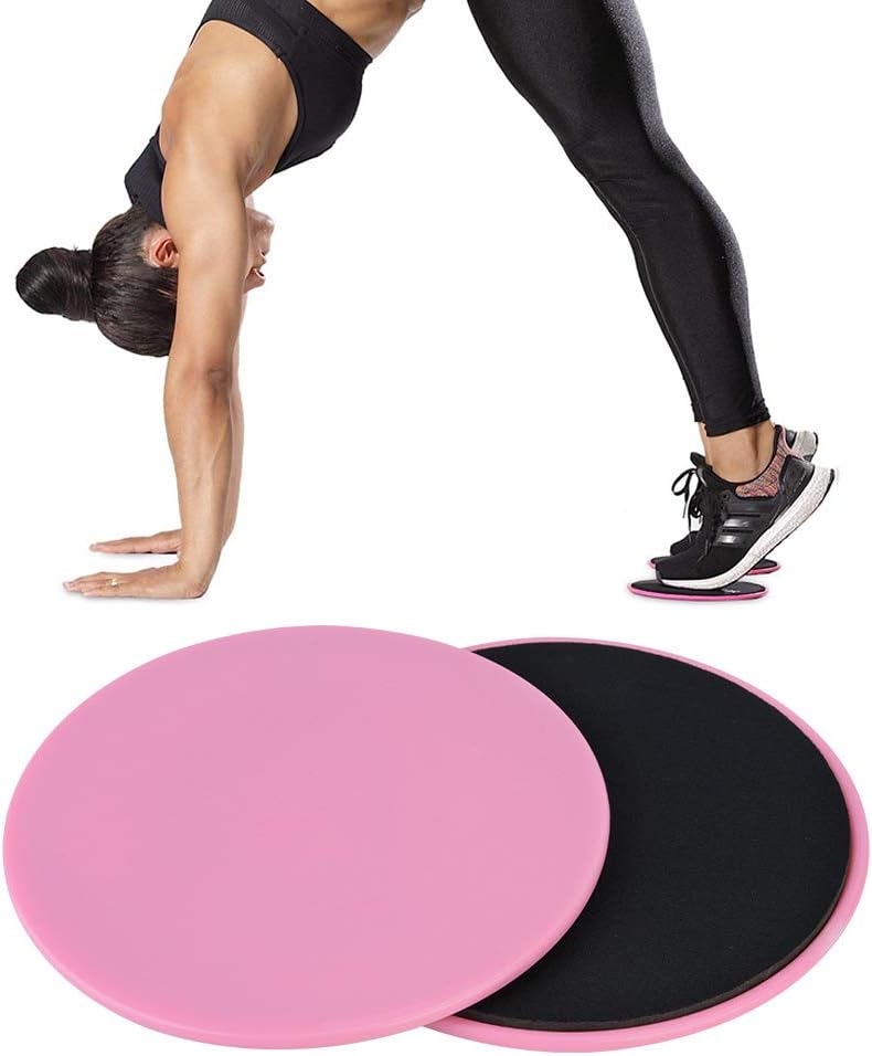 Fydun 2PCS Ejercicio Deslizante Disco Deslizante FitnessCore Slider Deporte Entrenamiento de Cuerpo Completo () Deportes Recreativos