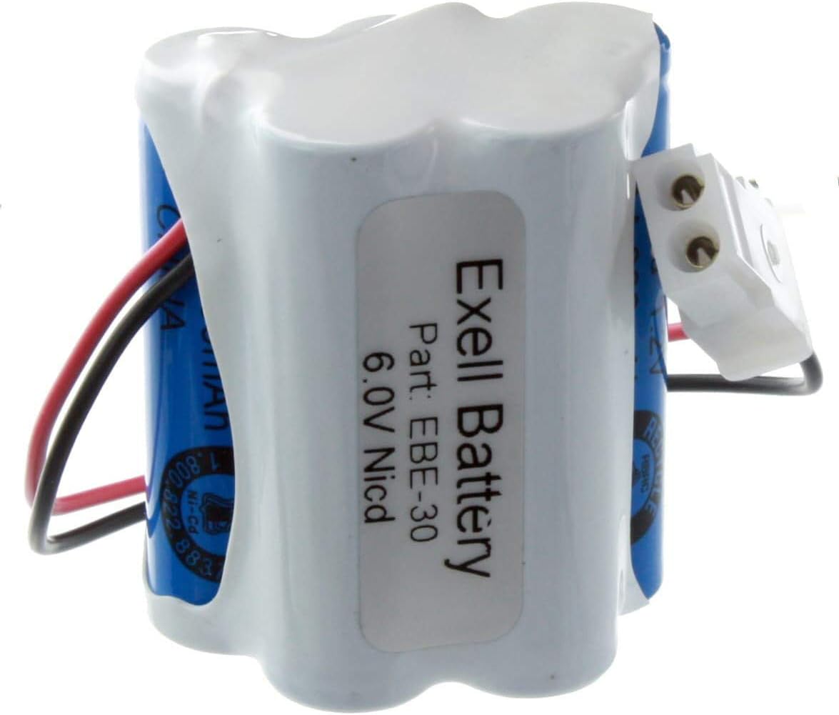 Exell – Batería de iluminación de emergencia que reemplaza a GE 6040100560410C5, NIC0099, Lithonia ENB06006, Prescolite