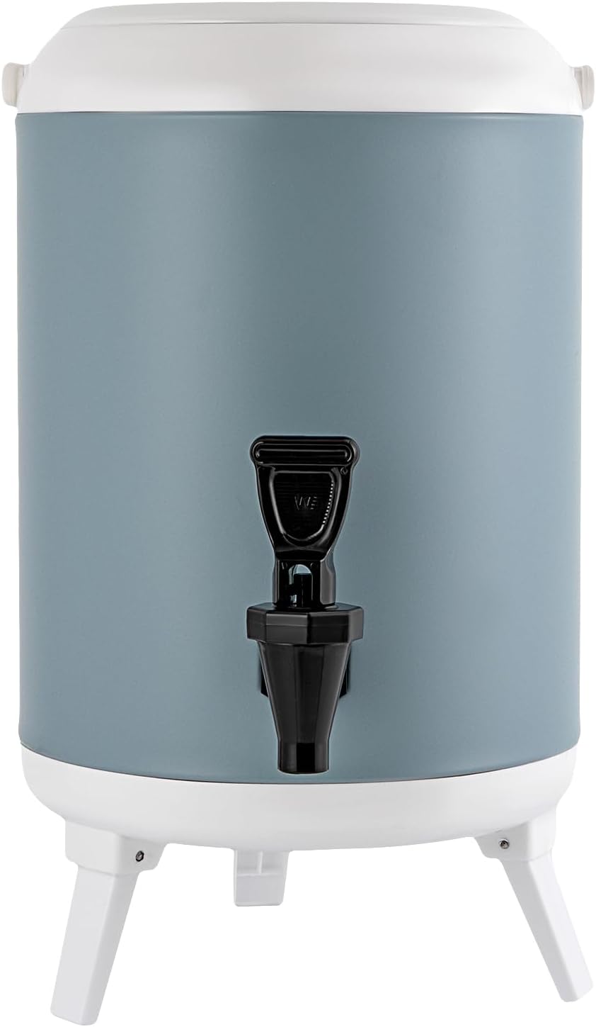 Dispensador de bebidas aislado de acero inoxidable de 1.9 galones, dispensador de bebidas para fiestas, dispensador portátil de bebidas heladas,