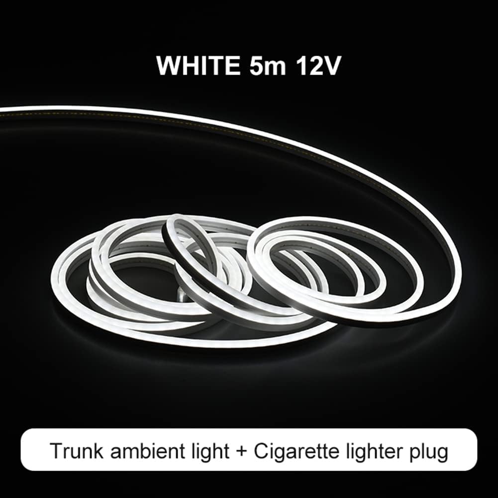 YOUNICE Para Tesla Modelo Y 21-23 16.4 ft Tira de luz LED de coche Flexible Delantero Tronco Tronco Impermeable Neon Strip Interior Accesorios