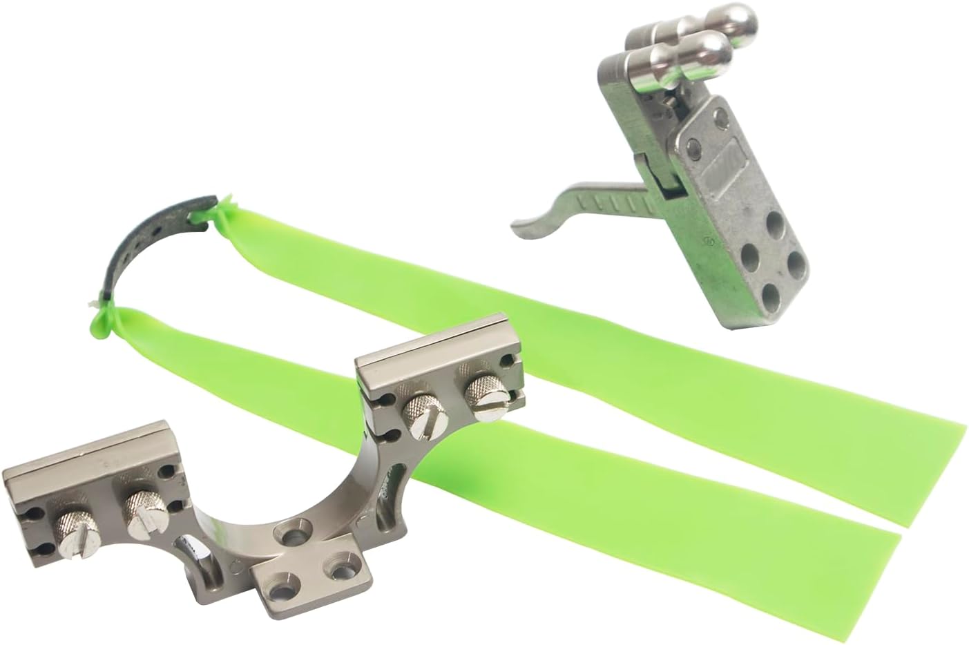 MXLUSINE Potente dispositivo de lanzamiento de tirachinas DIY para caza, rifle de catapulta, tirachinas, disparador, accesorios compuestos
