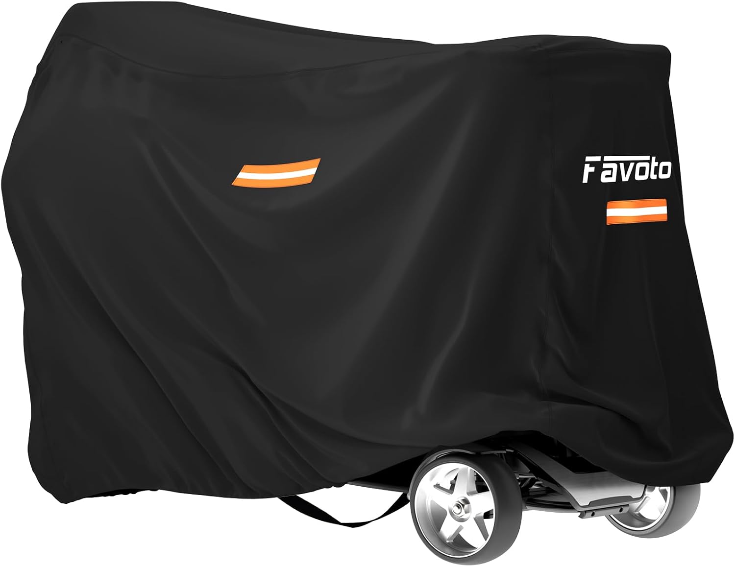 Favoto Funda impermeable para scooter de movilidad, tela Oxford 210D, cubierta de almacenamiento para viajes, resistente, resistente al viento, a