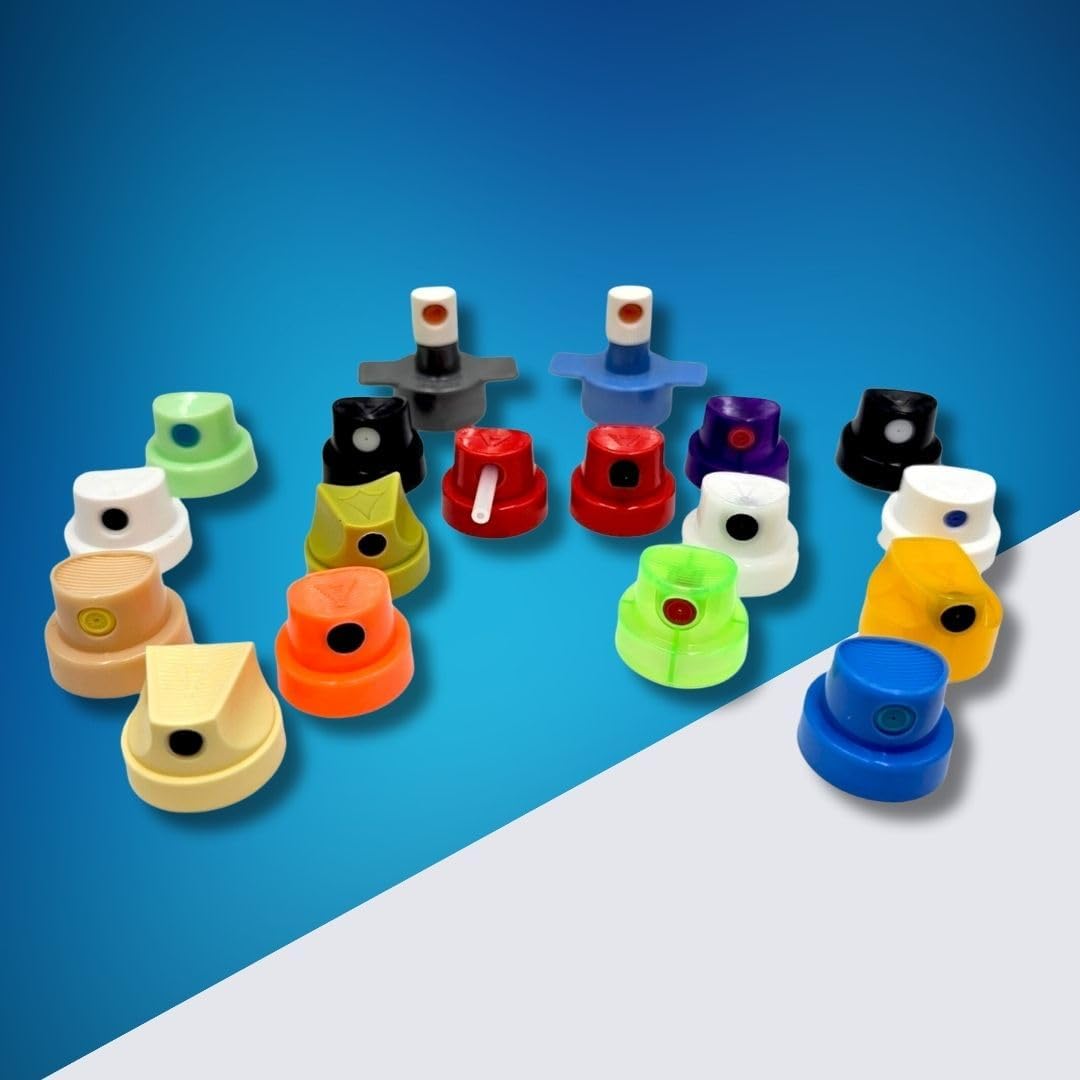 Adaptador universal de repuesto para pintura en aerosol, paquete de 22 piezas para Krylon, Behr, Walmart y Rust-Oleum – Tamaños de aerosol de 0.2 a
