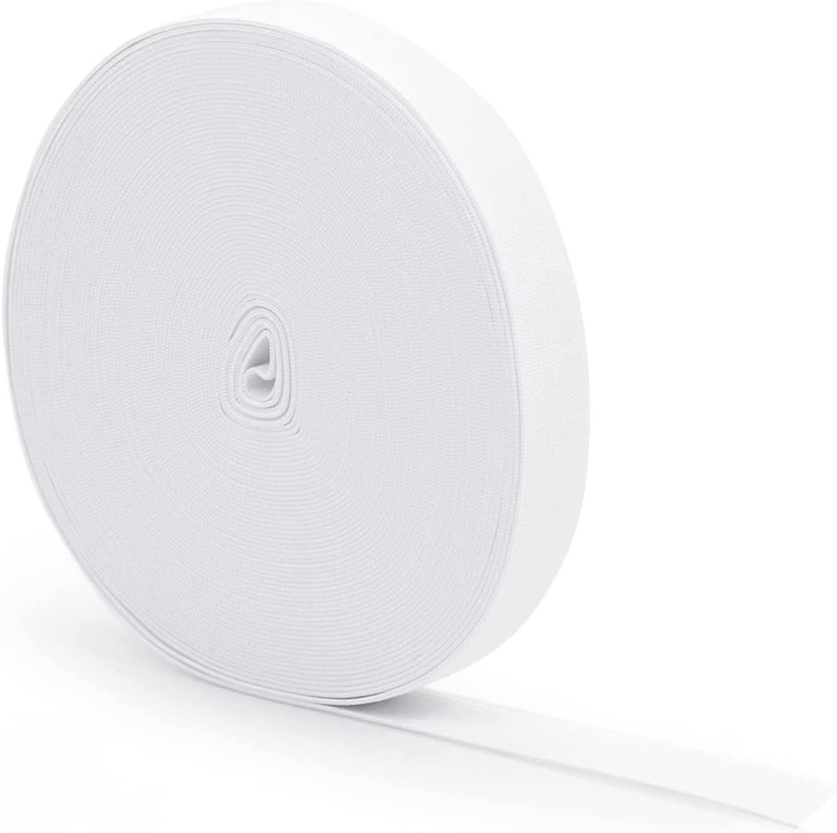 Bandas elásticas para coser de 0.6 pulgadas, 11 yardas, carrete elástico de punto blanco, alta elasticidad para cinturilla, pantalones, vestido,