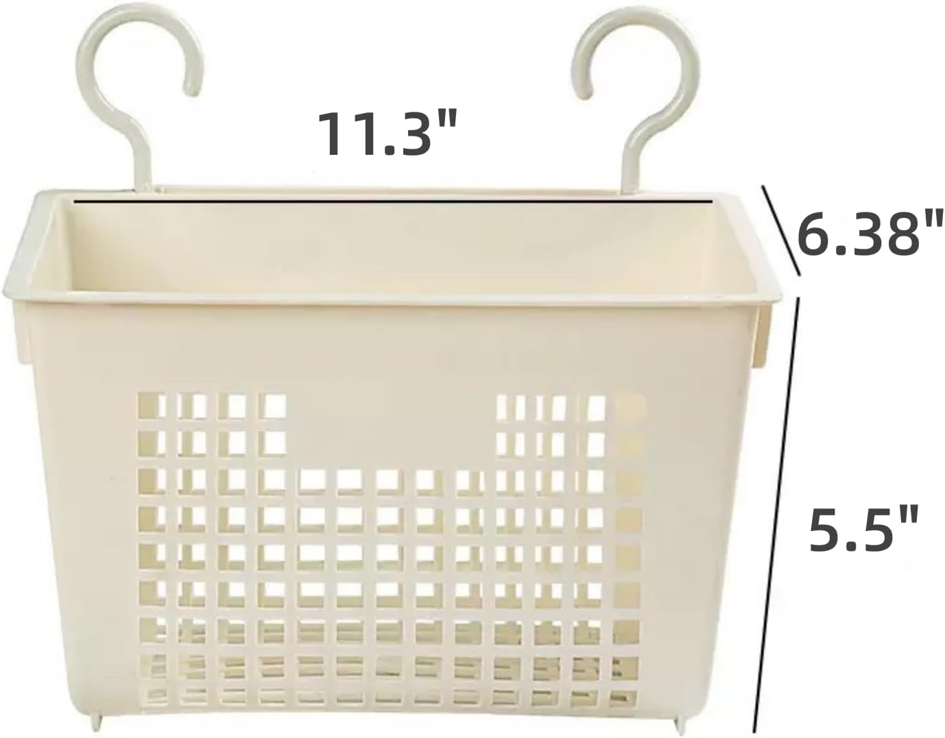 3 cestas de almacenamiento de plástico para colgar, cesta de plástico para organizar, baño, cocina, dormitorio, cesta de almacenamiento pequeña de