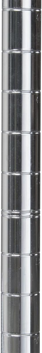 Akro-Mils AWP54UPRIGHT – Sistema de estante vertical de alambre cromado de grado industrial certificado NSF de 54 pulgadas (paquete de 4)