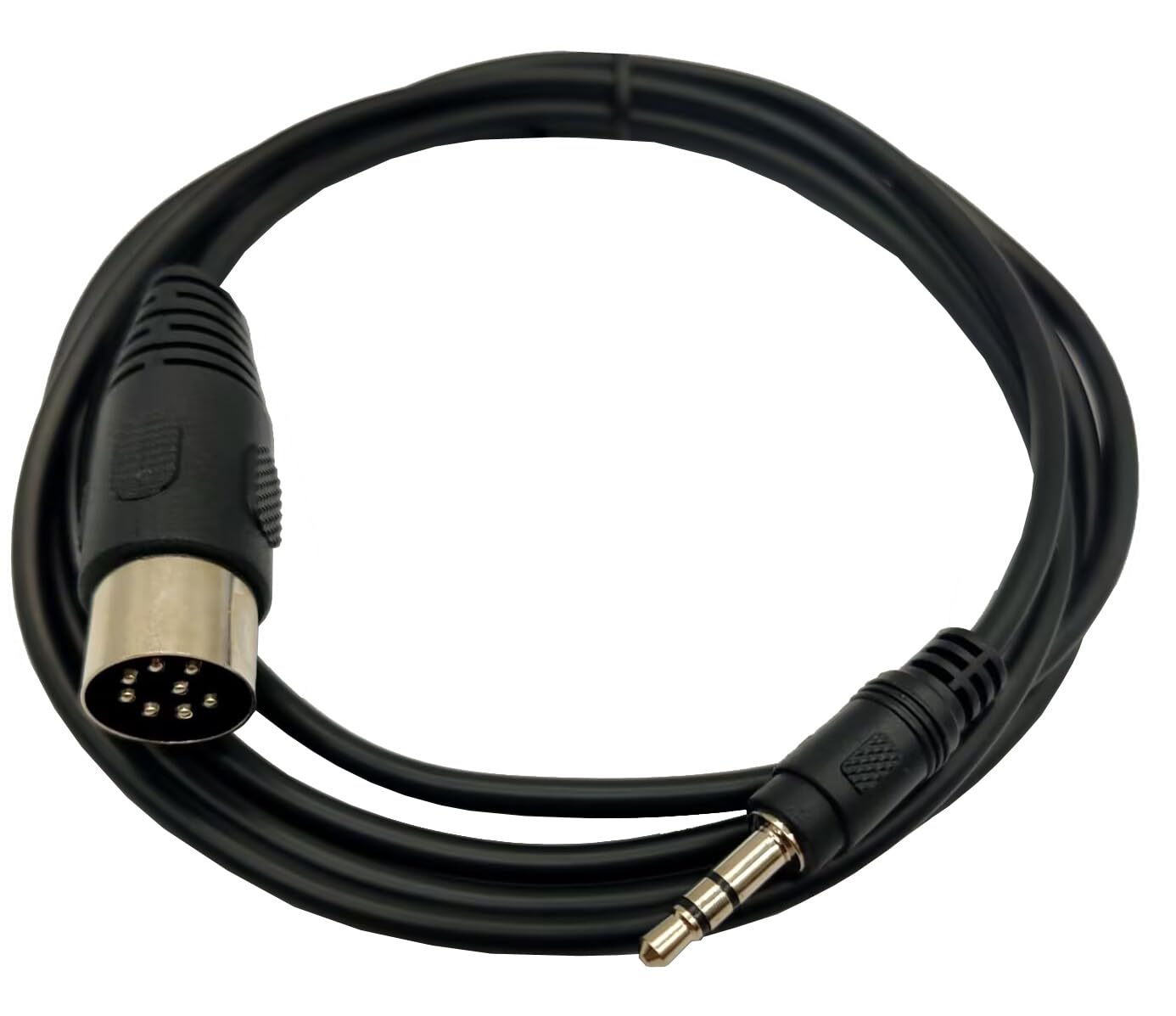 Cable DIN de 8 pines a 0.138 in, conectores DIN de 8 pines macho a conector TRS macho de 0.138 in, cable convertidor de enchufe estéreo para cable