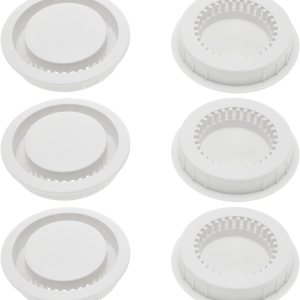 6 rejillas de ventilación redondas de plástico ABS de 1.969 in ajustables para extractor, ventilador con conductos, baño, cocina, garaje (blanco) 6 rejillas de ventilación redondas de plástico ABS de 1.969 in ajustables para extractor, ventilador con conductos, baño, cocina, garaje (blanco)