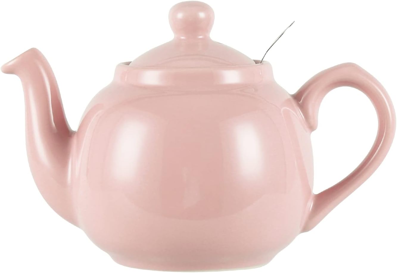 Tetera Farmhouse con infusor de cerámica, rosa Janpaese Sakura, 2 tazas (20.3 fl oz)