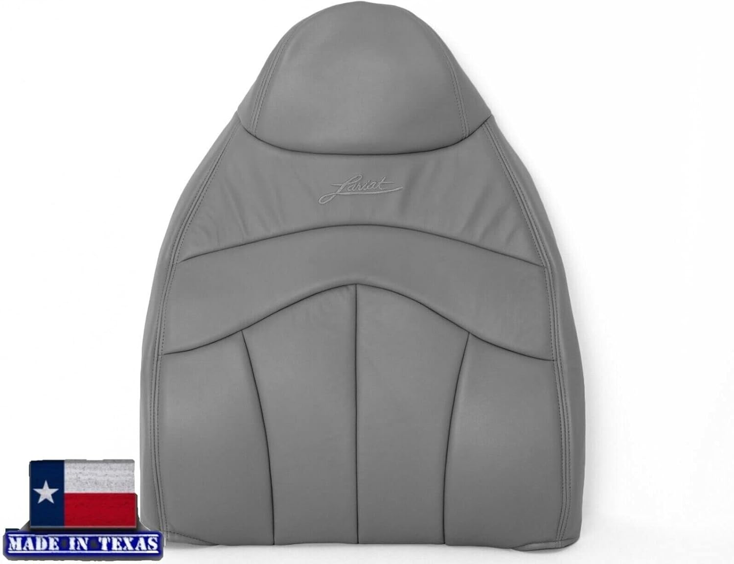 2000 2001 2002 2003 Ford F150 Super Cab Lariat – Funda de asiento de cuero para Ford F150 (parte superior del conductor, gris grafito mediano)