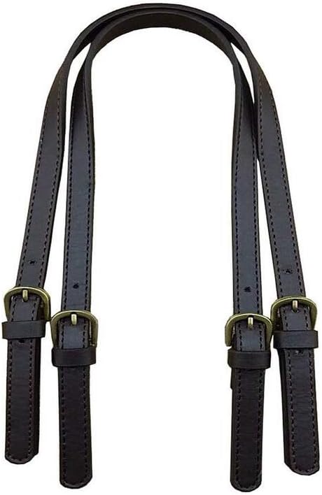 2 asas de cuero sintético para bolso, correa de hombro de cuero ajustable, correa de hombro de cuero negro, repuesto para bolso cruzado, Negro –