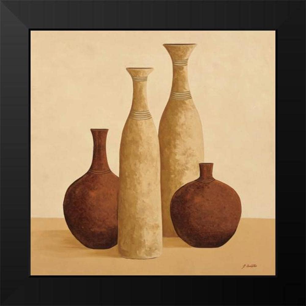 ArtDirect – Cometa, Emmanuel 15×15 Black Modern Framed Art Print Titled Simplistic II