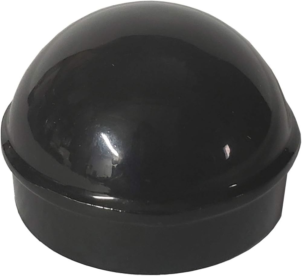 1 78 “Aluminio Chain Link Fence Round Style Main Post Cap – Powder Coated Black