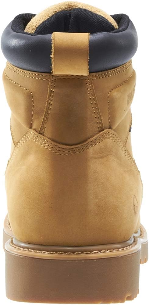 Wolverine Botas de trabajo impermeables con punta de acero para hombre de 6 pulgadas