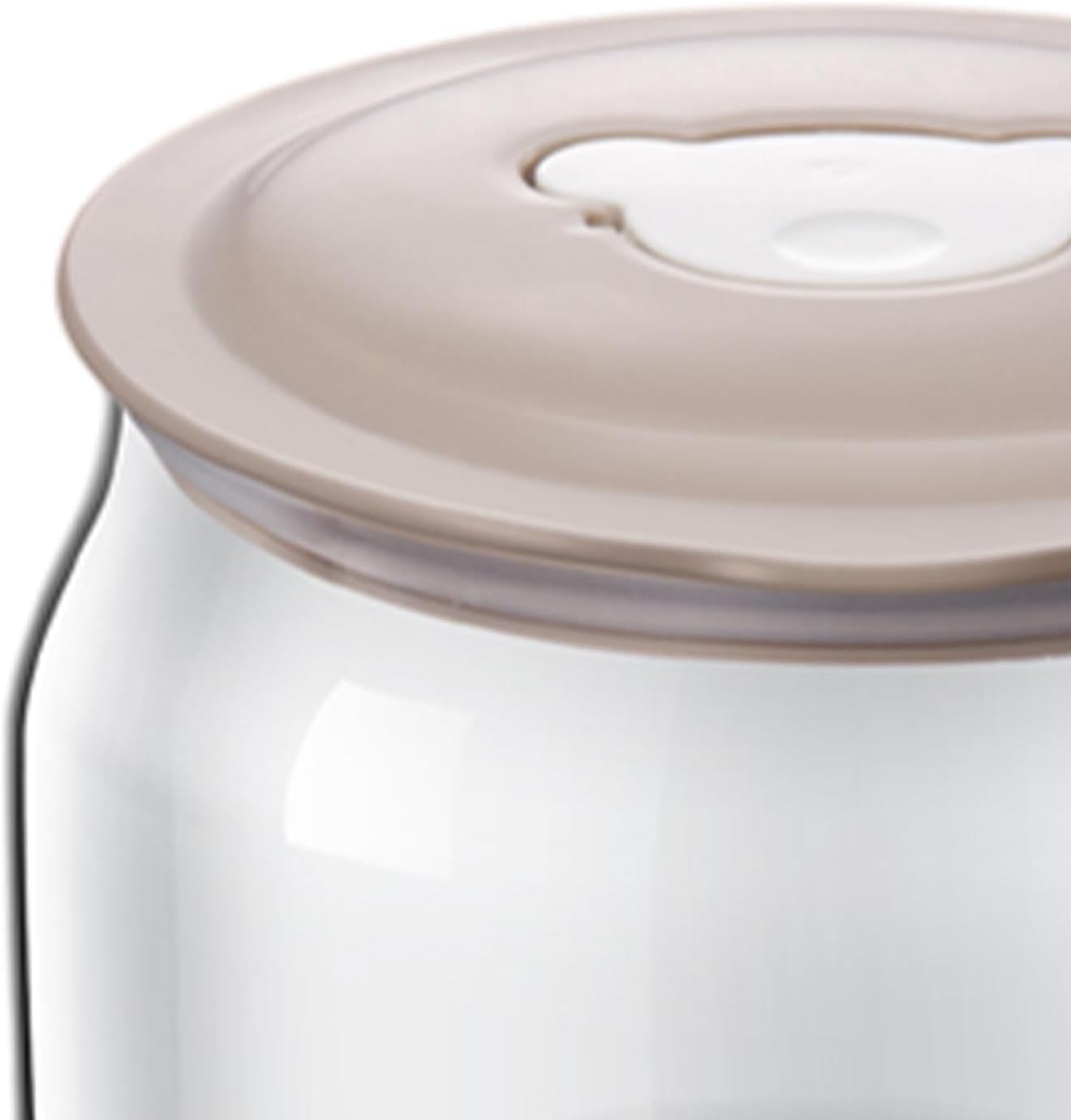 KLKCMS Separador de suero de leche de nueces, filtro de yogur griego, filtro de yogur para yogur pequeño postre mermeladas caseras, botella con tapa