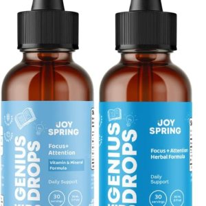 JoySpring Vitaminas Focus para niños mezcla de vitaminas orgánicas de B9, B12, zinc y vitamina C y suplementos de enfoque y atención para niños que JoySpring Vitaminas Focus para niños mezcla de vitaminas orgánicas de B9, B12, zinc y vitamina C y suplementos de enfoque y atención para niños que