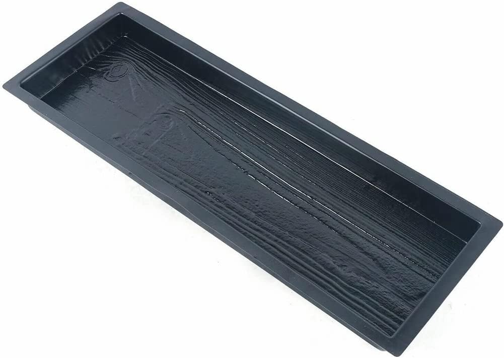 Molde de hormigón con forma de tablas de madera, molde de pavimentación moldeado de plástico para bricolaje, molde de piedra de escalón de jardín,