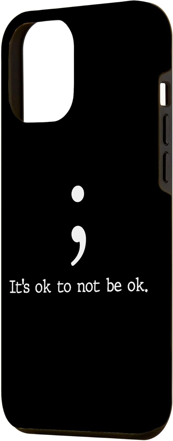 Funda de regalo con cita de punto y coma para iPhone 14 Plus