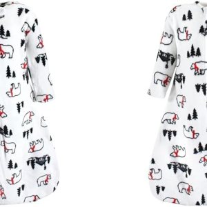 Hudson Baby Saco de dormir unisex de felpa para bebé, manta de manga larga, oso de invierno, 18-24 meses (paquete de 2) Hudson Baby Saco de dormir unisex de felpa para bebé, manta de manga larga, oso de invierno, 18-24 meses (paquete de 2)