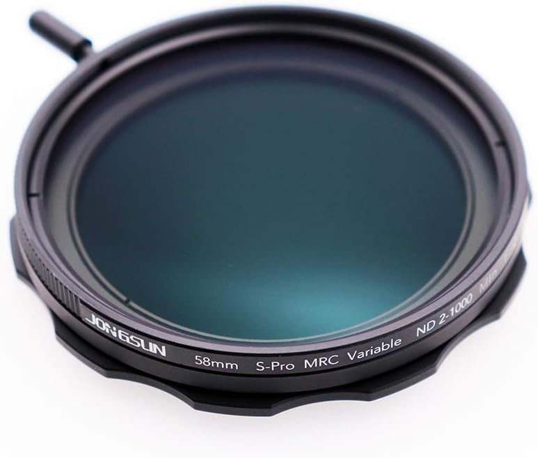 Filtro ND variable de 2.283 in, S-Pro MRC de 16 capas de nano revestimientos, más de 10 paradas ND2-ND1000 graduado de ajuste continuo, kit de paño