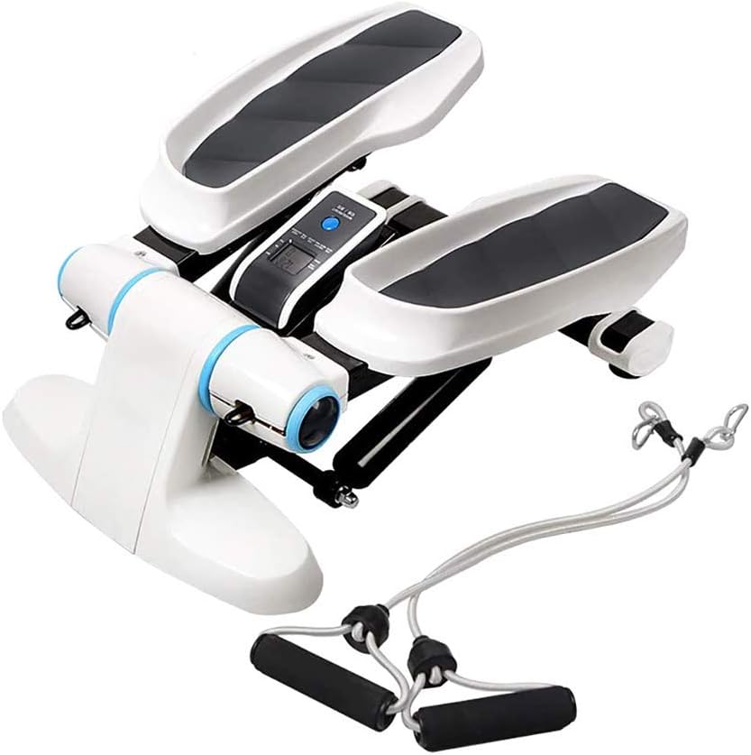 Máquina de pasos multifunción con bandas de resistencia, mini ejercicio aeróbico Stepper, equipo de ejercicio de gimnasio doméstico