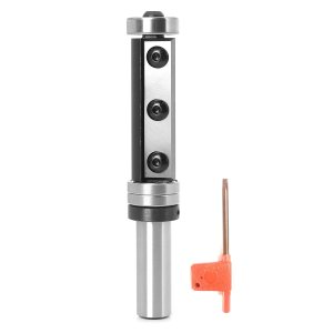 Insertar carburo superior e inferior de rodamiento de enrasado Broca de enrutador de 12 pulgada, diámetro de corte de 34″, longitud de corte de 2″, Insertar carburo superior e inferior de rodamiento de enrasado Broca de enrutador de 12 pulgada, diámetro de corte de 34″, longitud de corte de 2″,