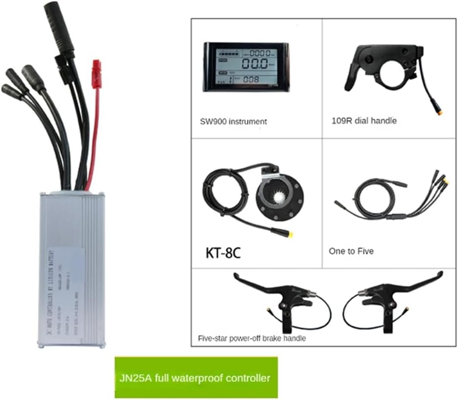 Smala JN25A Kit de controlador de bicicleta eléctrica Scooter eléctrico Kit controlador Ebike SW900 pantalla controlador de onda sinusoidal 3648 V