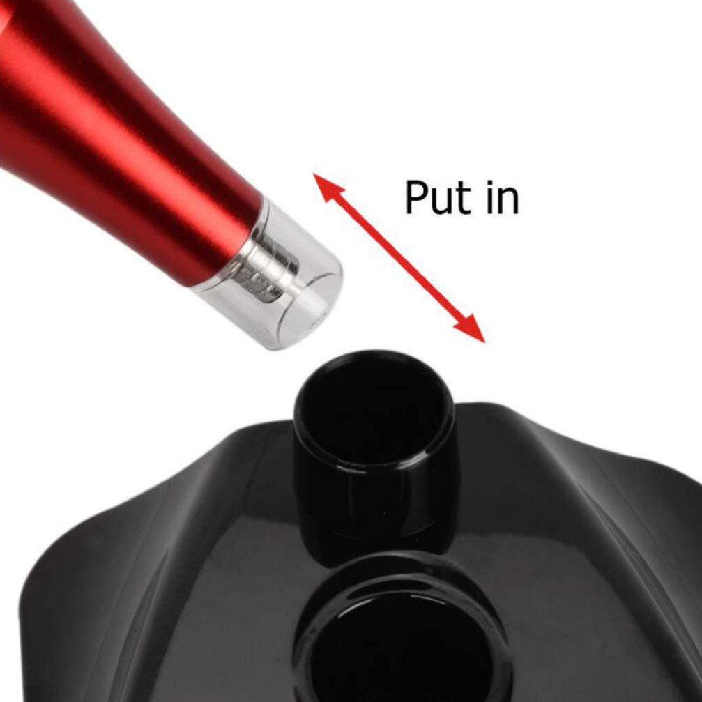 Cartucho titular de tapas de tinta de tatuaje titular de la pluma de tatuaje negro multifunción accesorios de tinta de tatuaje estante pigmento taza