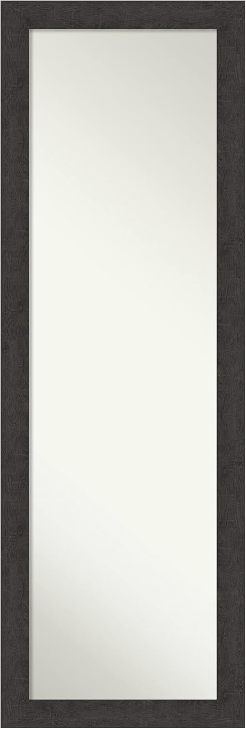Amanti Art Espejo de pared para puerta, espejo de longitud completa (51.5 x 17.5 pulgadas), espejo estrecho de cuerpo completo con tablones rústicos