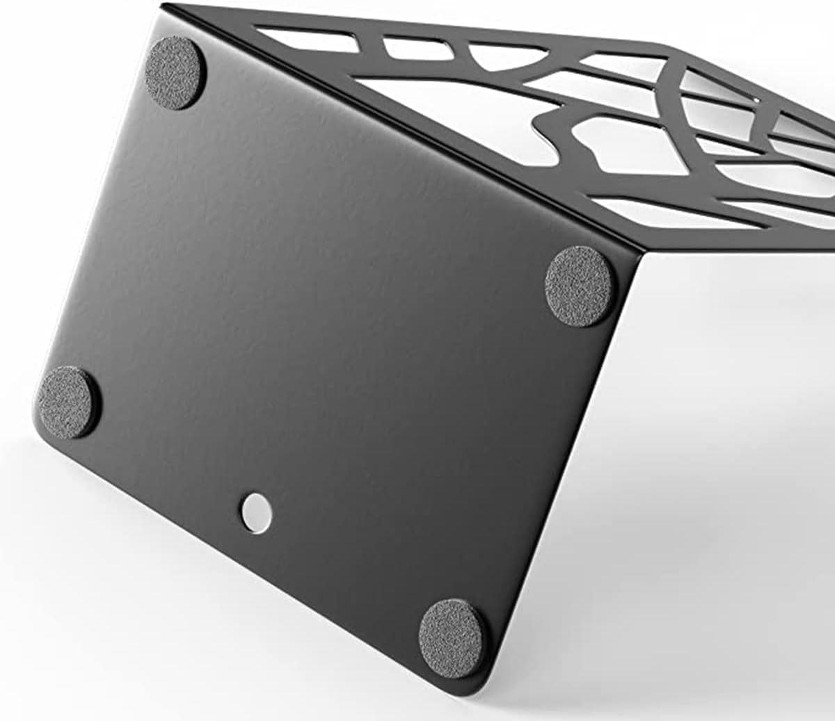 Coolnice Sujetalibros de metal negro para libros, diseño moderno de árboles, sujetalibros antideslizante, resistente para librosCD, estante