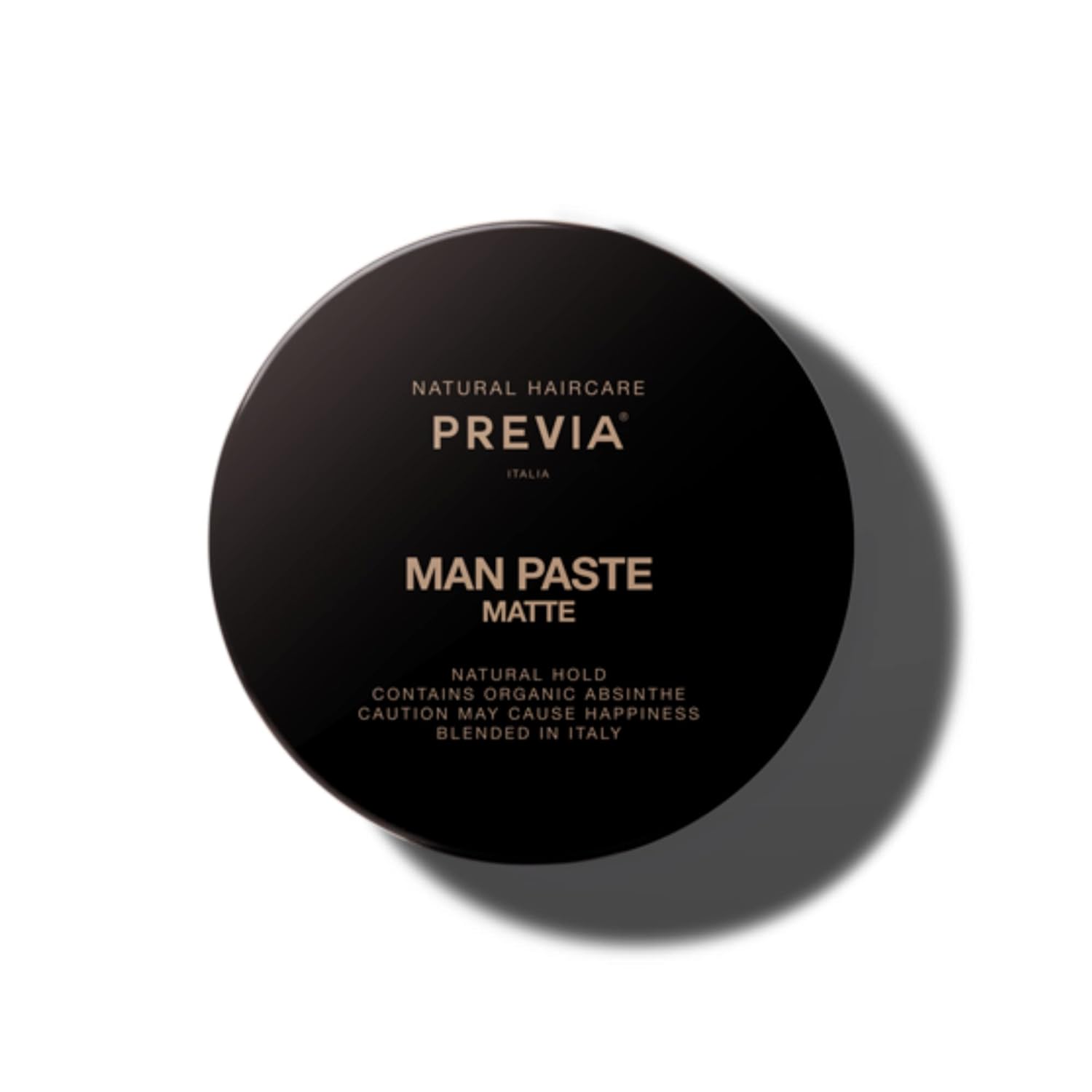PREVIA Pasta para hombre – Pasta mate para peinar el cabello – Pasta para moldear el cabello con sujeción natural (3.38 onzas)
