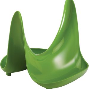 Hutzler Soporte para tapa de olla y soporte para cuchara, verde Hutzler Soporte para tapa de olla y soporte para cuchara, verde