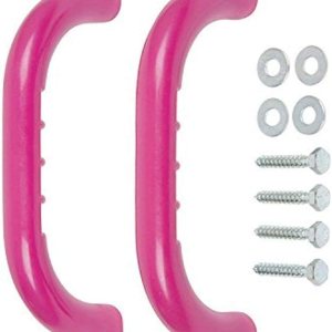 Manijas para patio de juegos con logotipo SSS, rosa, 10 pulgadas Manijas para patio de juegos con logotipo SSS, rosa, 10 pulgadas