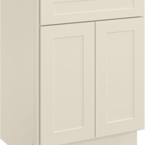 LOVMOR Gabinete de baño, 27’W, Shaker Antique White, Unidad de almacenamiento de un solo fregadero, Gabinete de almacenamiento para fregadero con LOVMOR Gabinete de baño, 27’W, Shaker Antique White, Unidad de almacenamiento de un solo fregadero, Gabinete de almacenamiento para fregadero con
