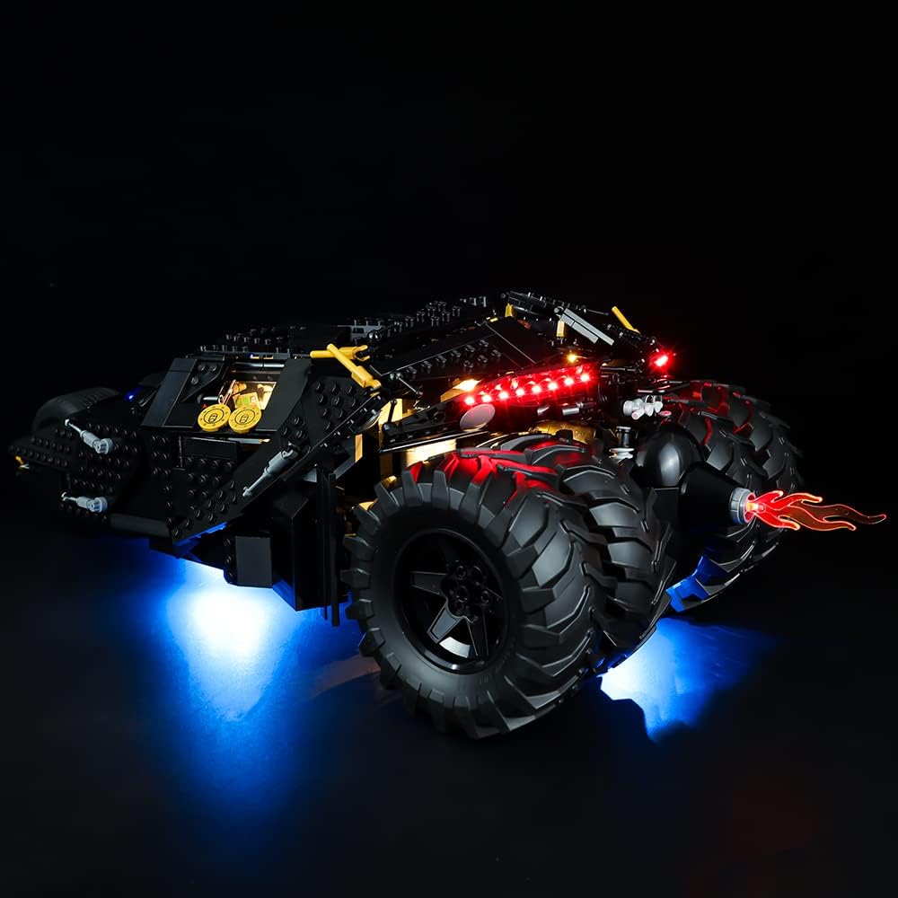 Kit de luces LED compatible con Lego 76240, kit de iluminación de construcción para (Batman Batmobile Tumbler). (solo kit de luz Led) (RC)