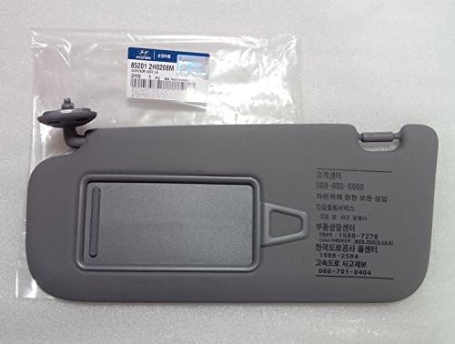 Hyundai Motors OEM Genuine 85201-2H020-8M parasol lado izquierdo chófer color gris, 1 unidad para Hyundai Elantra Avante HD