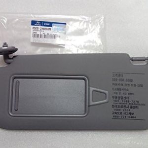 Hyundai Motors OEM Genuine 85201-2H020-8M parasol lado izquierdo chófer color gris, 1 unidad para Hyundai Elantra Avante HD Hyundai Motors OEM Genuine 85201-2H020-8M parasol lado izquierdo chófer color gris, 1 unidad para Hyundai Elantra Avante HD