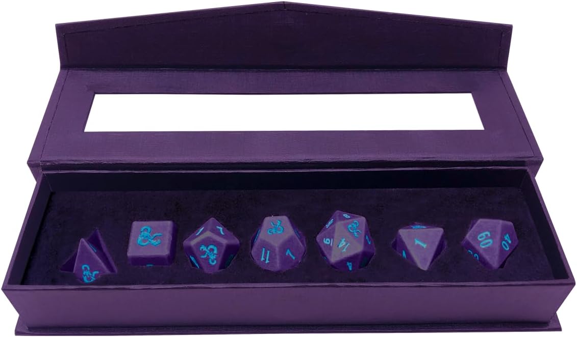 Ultra PRO – Juego de 7 dados RPG Underdark para Phandelver y abajo El obelisco destrozado para mazmorras y dragones, dados poliédricos para juegos